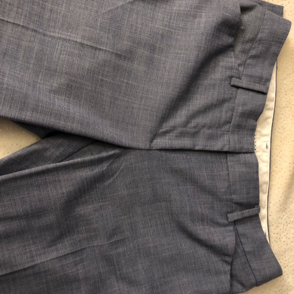 Grayish blue Talbots ankle dress pants.